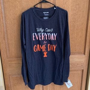 Long Sleeve Illini Football Tee